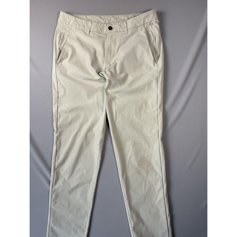 Lululemon Pants Mens 32x31 Beige Slim Fit Stretch Chino Casual Travel LM5AF3S
